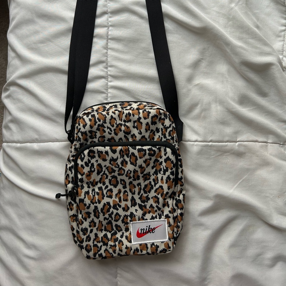 Nike cheetah print crossbody bag